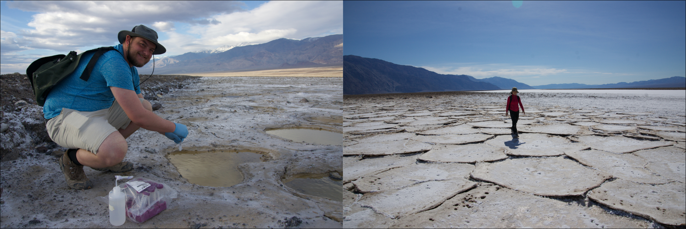 student in Death Valley